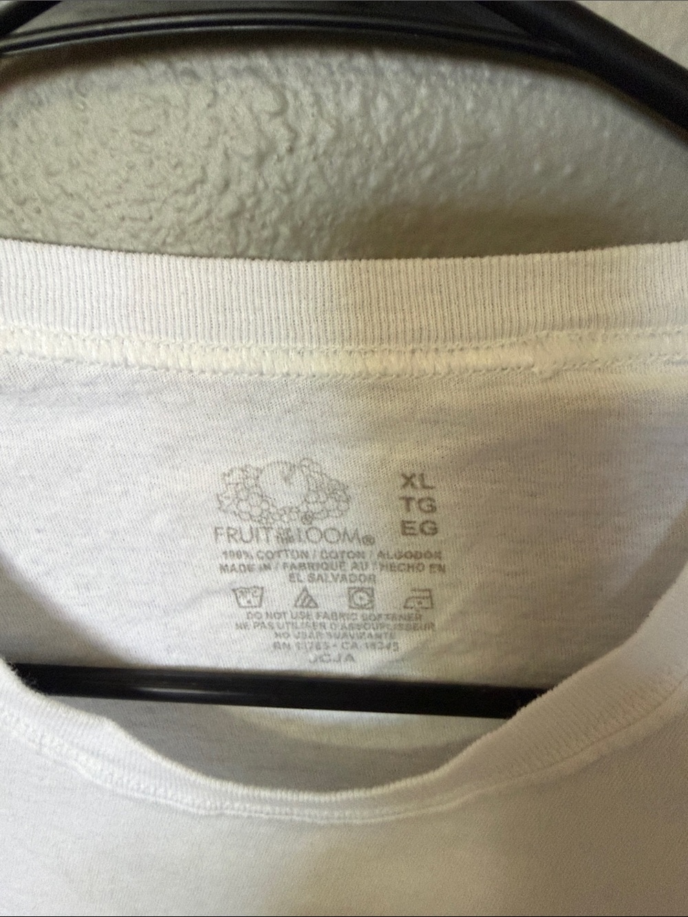 Men’s set of 10 Fruit of the Loom White Short Sleeve Crewneck T-Shirt - Picture 2 of 4